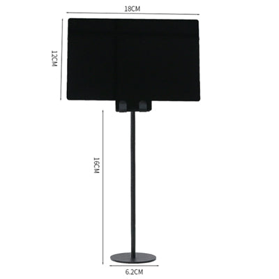 Erasable menu (large plate holder 16CM)