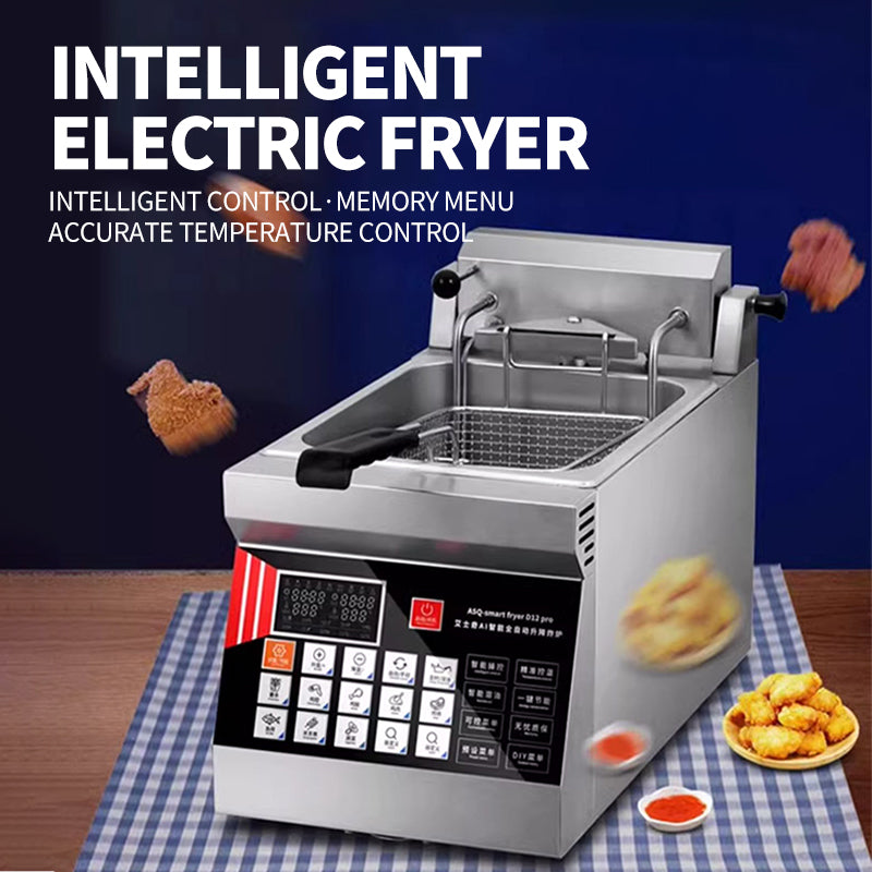 Desktop lifting small fryer computer version D12