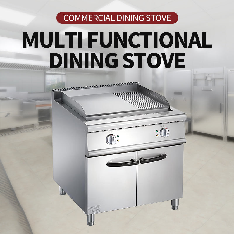 Electric full flat furnace with cabinet holder