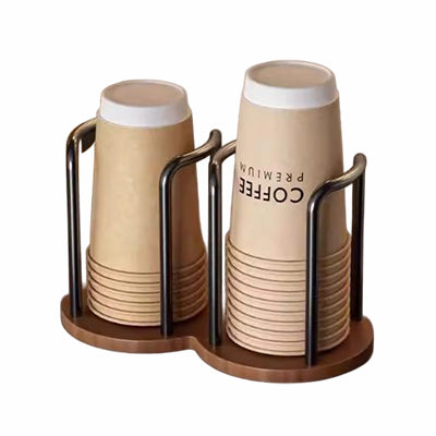 Single rack (wooden base + aluminum column) without paper cups