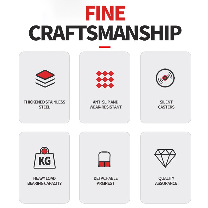 Thick stainless steel silent cargo trolley