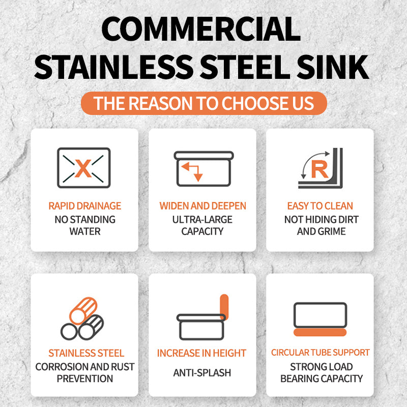 Three groove stainless steel water tank with bracket