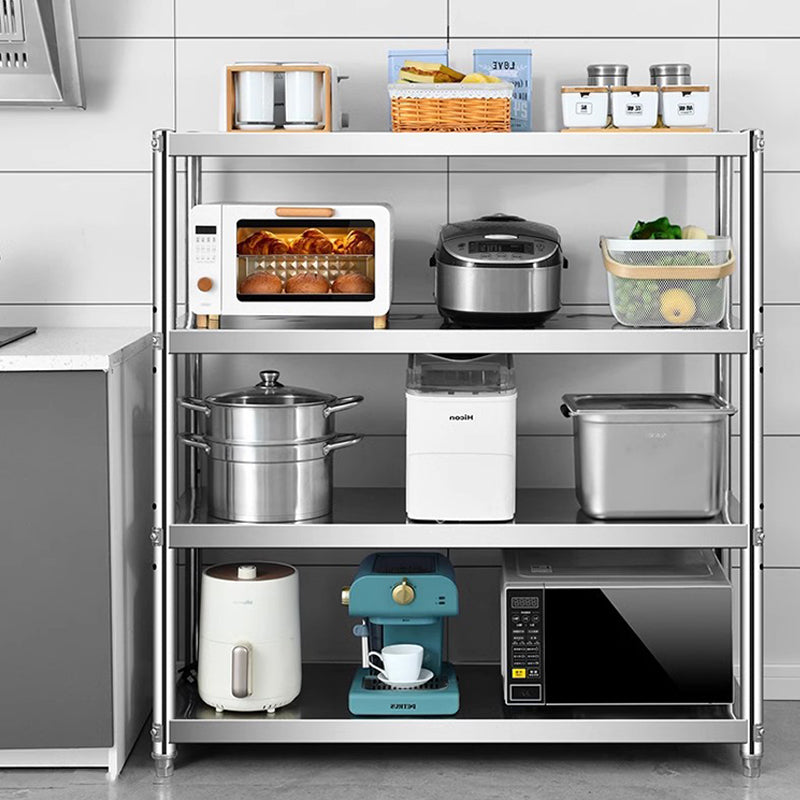 Four level disassembly and assembly shelves