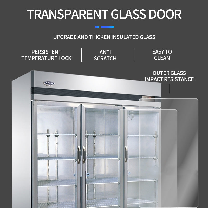 Six glass door display cabinet (copper)