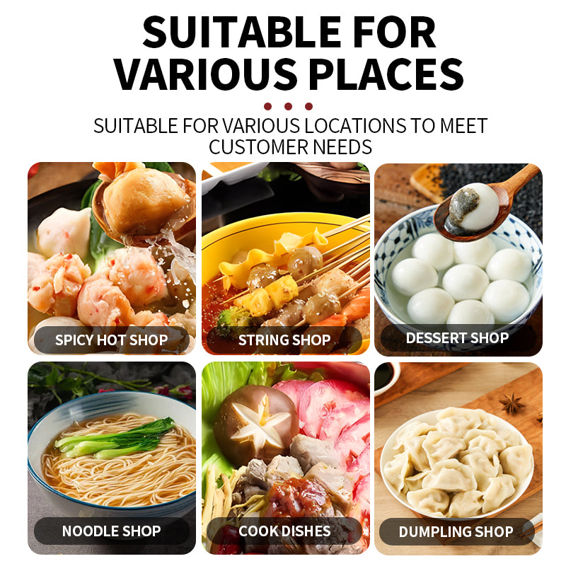 Electric noodle stove with cabinet holder