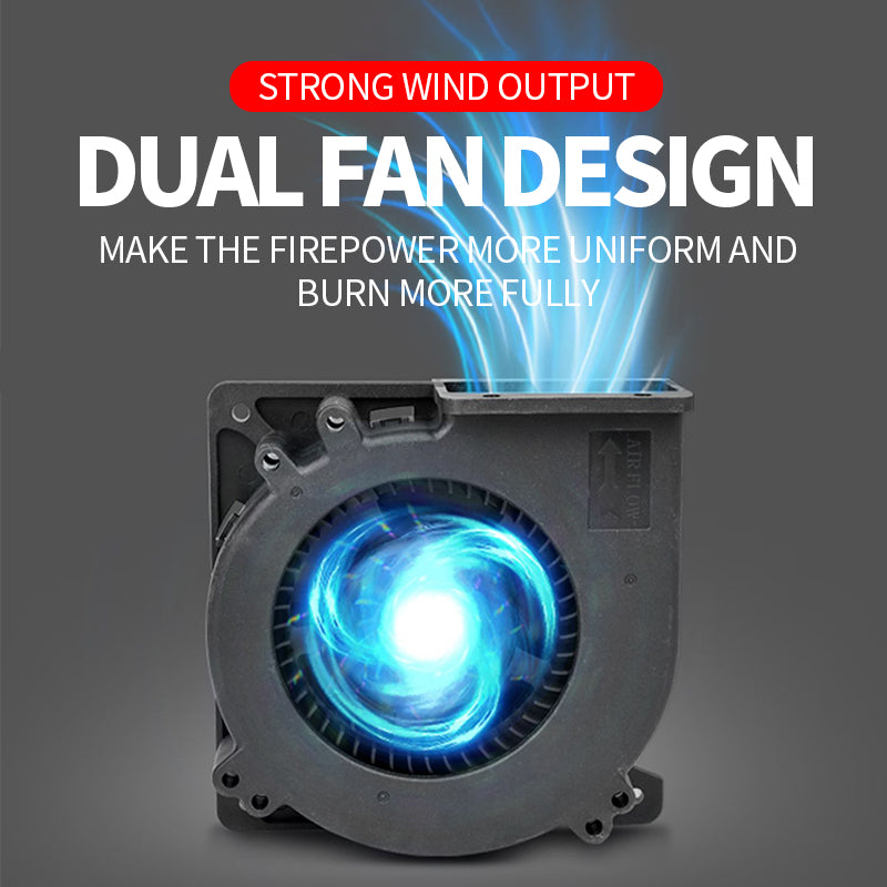 Dual control serial burning machine