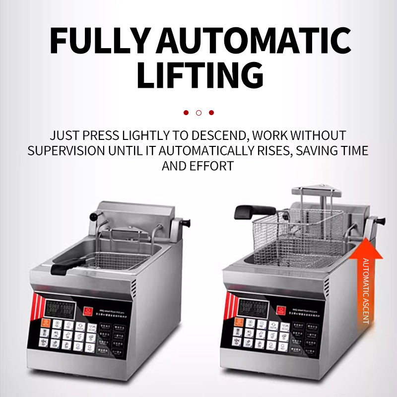 Desktop lifting small fryer computer version D12