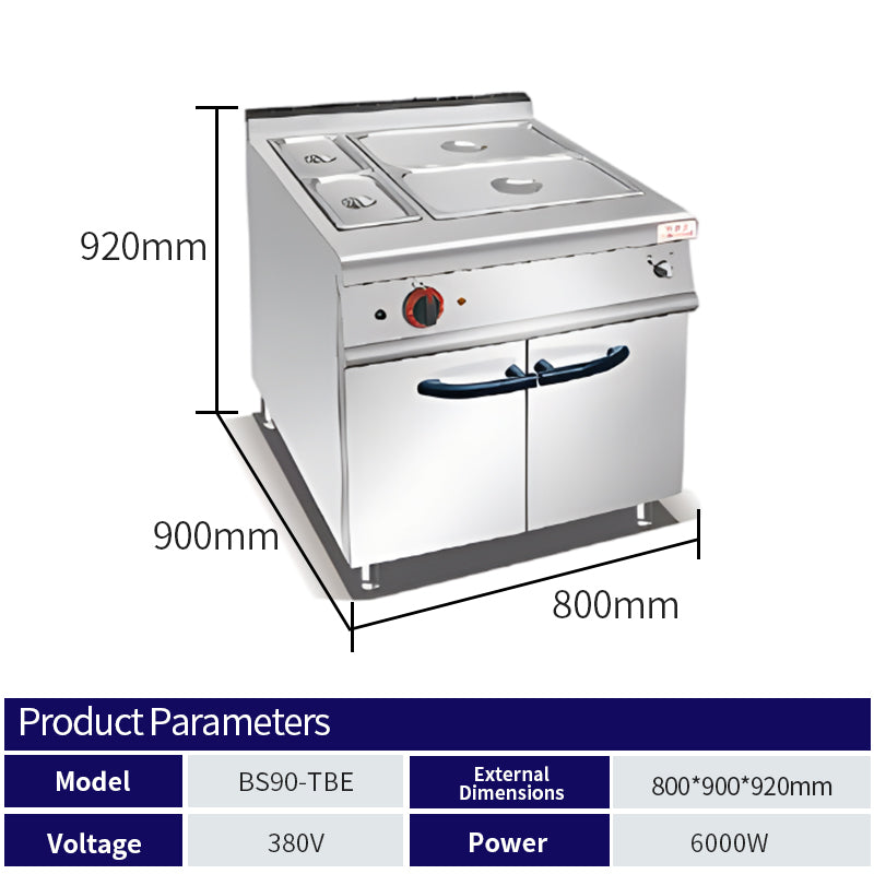 Electric bathing pool with cabinet base