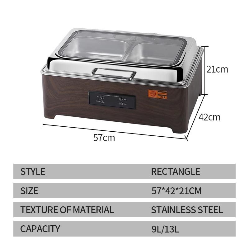 Rectangular Electric Digital Display Simple Large Glass Oven