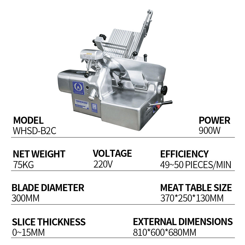 Fully automatic desktop commercial slicer(WHSD-B2C)