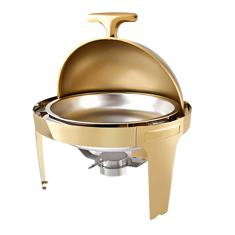Golden circular dining stove