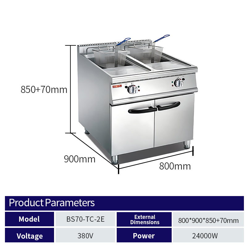 Double cylinder double screen electric blasting furnace cabinet holder