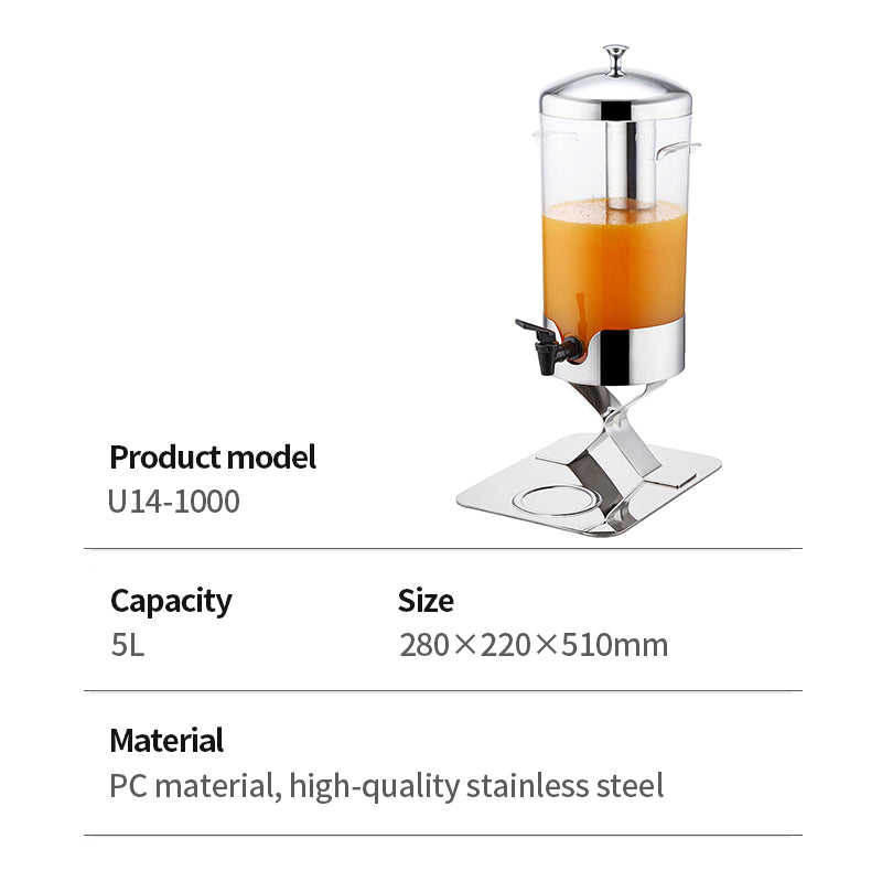Single head steel fruit juice tripod (5 liters)
