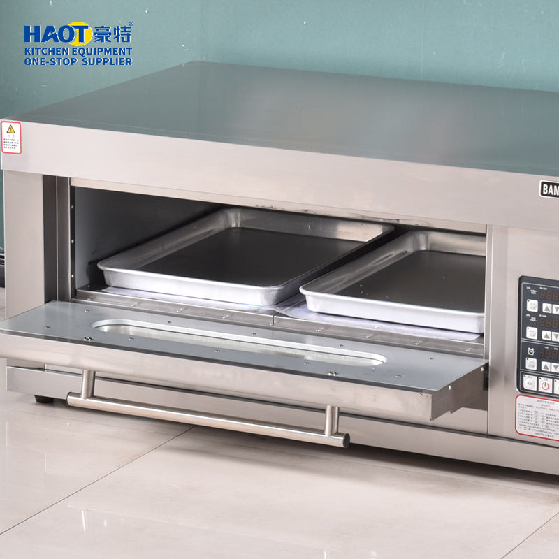 Single Deck 2 Trays Oven Bakery Kitchen Baking for Bread Pizza