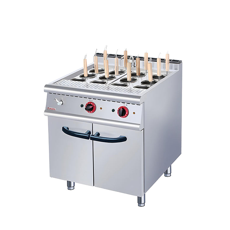 Electric noodle stove with cabinet holder