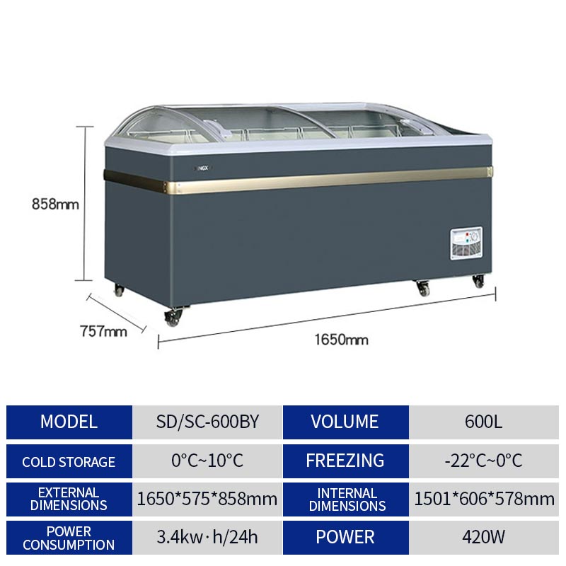 Commercial fully frozen freezer(SD/SC-600BY)