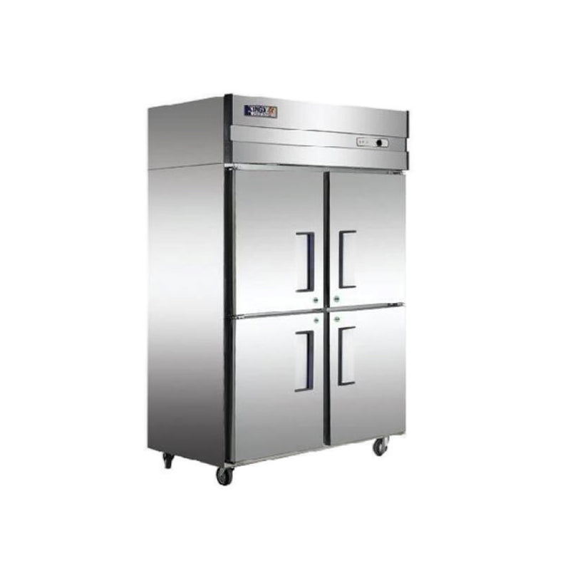 Four door dual machine dual temperature cabinet