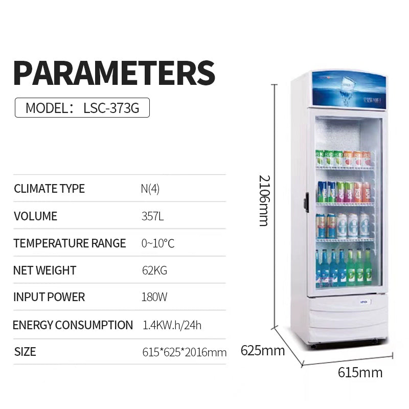 Single door display cabinet(LSC-373G/373GB)