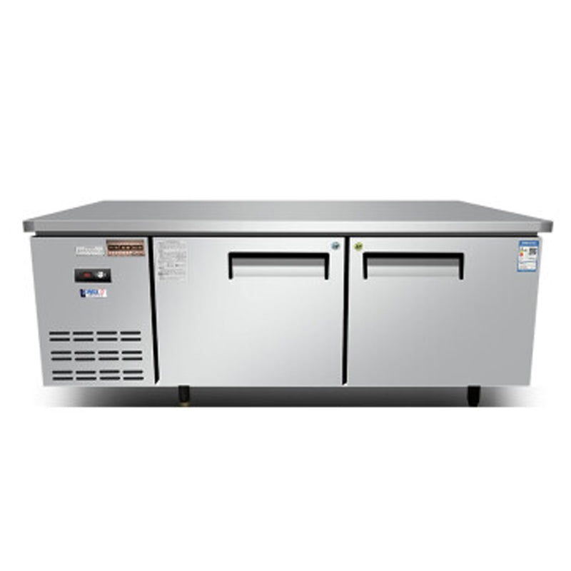 Commercial flat refrigeration and freezing workbench horizontal refrigerator