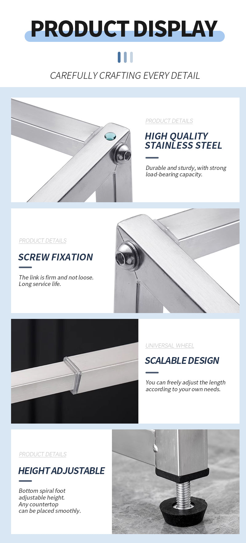 Multi functional bowl expansion frame (single-layer flat)