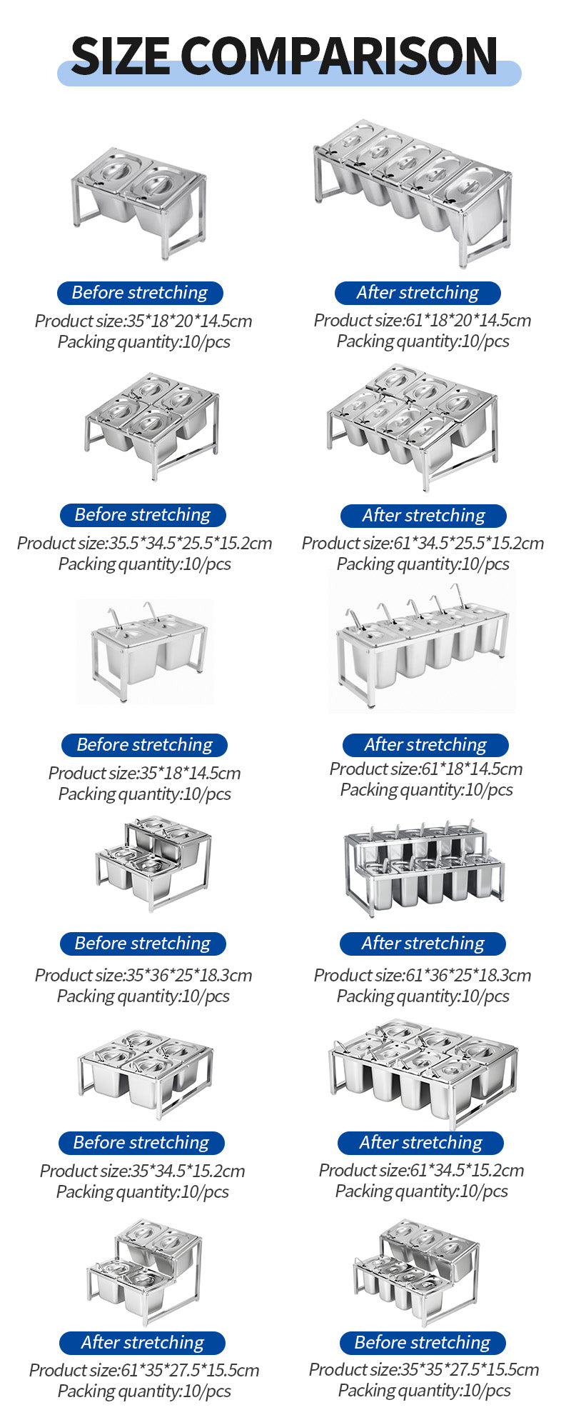 Multi functional bowl expansion frame (single-layer flat)