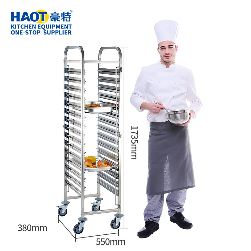 Heavy-Duty Stainless Steel GN Pan Cart (15-Tier)