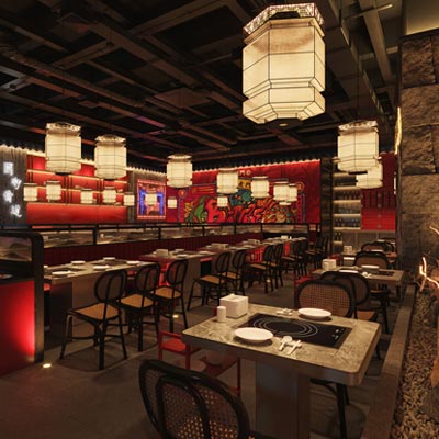 Barbecue restaurant design