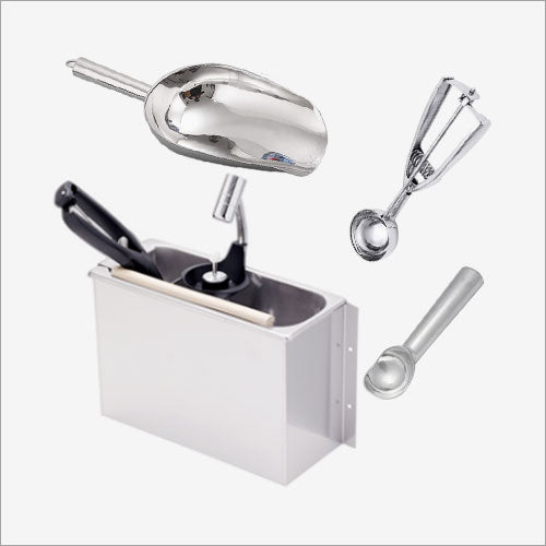 Ice cream scoop / container & glass showers