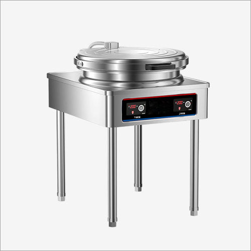 Mobile preparation tables with crepe maker
