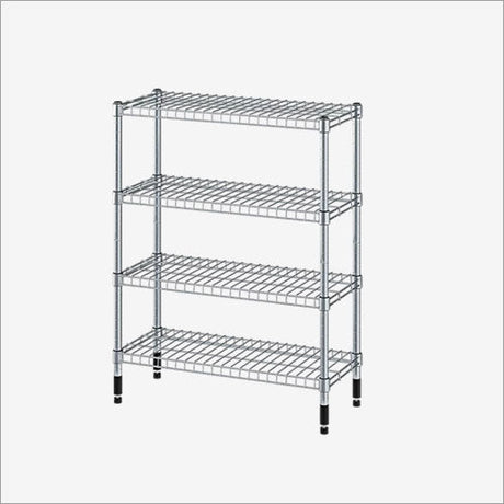 Stainless steel shelving with mesh base