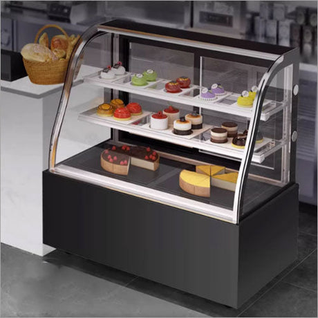 Wall cooling shelves with glass door