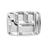Special Deep Six Grid Fast Food Plate 1.2mm thick