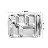 Special Deep Six Grid Fast Food Plate 1.2mm thick