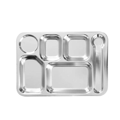 New Big Six Grid Fast Food Plate 1.0mm Thick