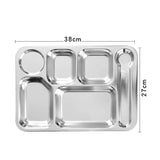 New Big Six Grid Fast Food Plate 1.0mm Thick