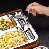 New Big Six Grid Fast Food Plate 1.0mm Thick