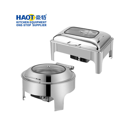 Stainless Steel Buffet Round Food Warmer Chafing Dish