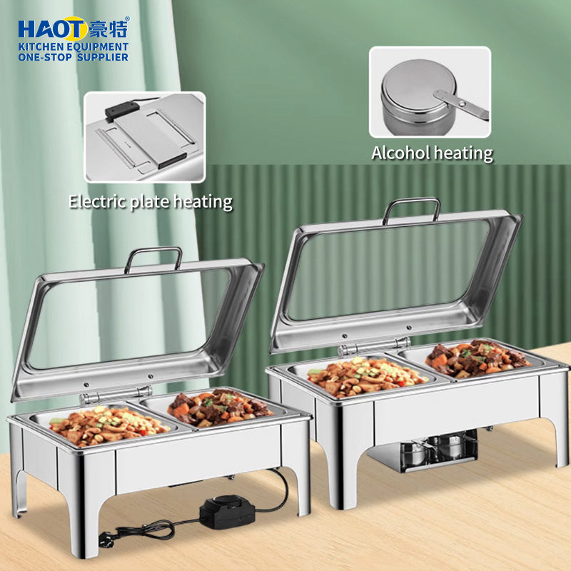 Stainless Steel Buffet Round Food Warmer Chafing Dish