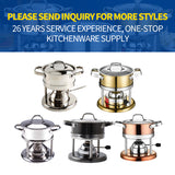 16cm Stainless steel one person Swiss hotpot (oil tank type)