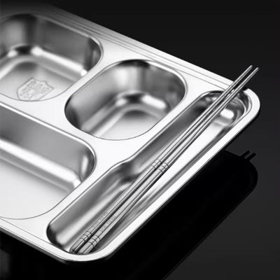 Extra large five compartment fast food plate (uncovered)