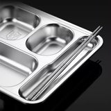 Extra large five compartment fast food plate (uncovered)