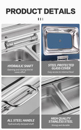Visual and simple large enclosed hydraulic dining stove