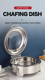 Visual and simple large enclosed hydraulic dining stove