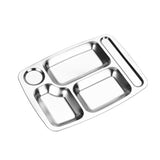 Big Six Grid Fast Food Plate