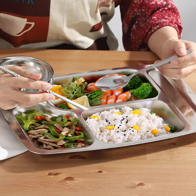 Big Six Grid Fast Food Plate