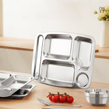 Big Five Grid Fast Food Plate (Small Round)