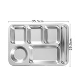 Deepen the new six grid fast food plate