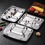 Deepen the new six grid fast food plate