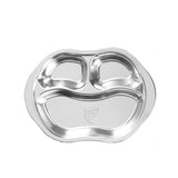 Three grid children's fast food plate （18 * 25 * 3cm）