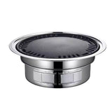 Portable charcoal round burning oven